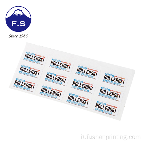 Adesivo per etichette impermeabili per stampa riciclabile in PVC